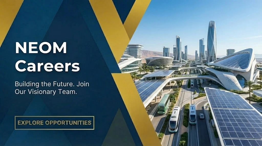 NEOM Careers 2026: Apply for The Line, Oxagon & Trojena Jobs