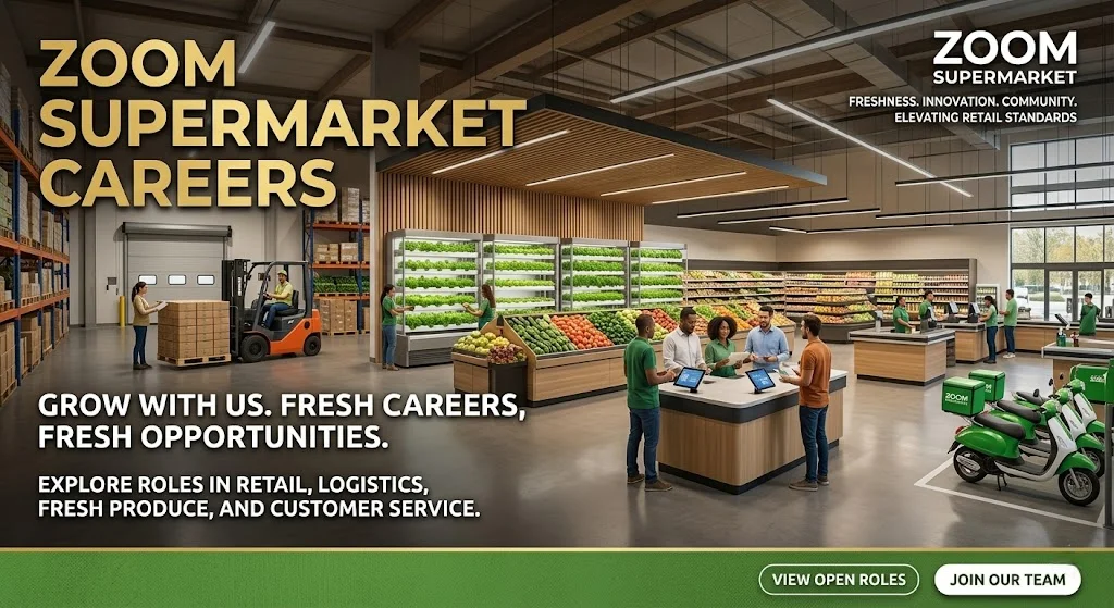 Zoom Supermarket Careers: Cashiers, Store Ops & Retail Jobs