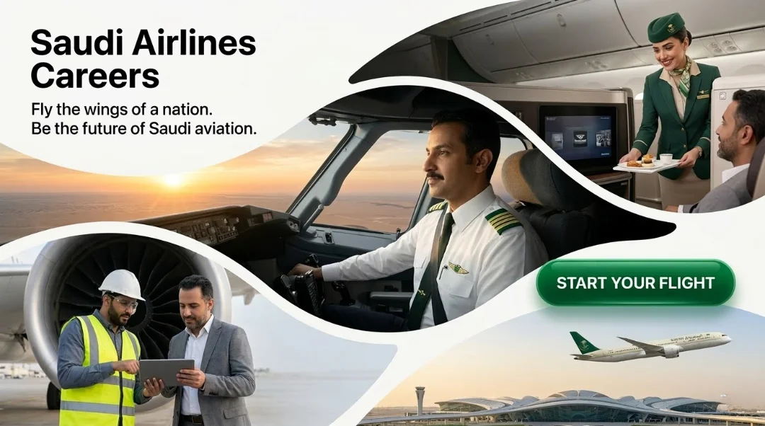 Saudi Airlines Careers 2026: Cabin Crew & Ground Ops Roles