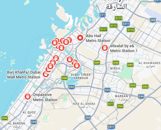 Dubai-Metro-Green-Line-Timing-and-Stations