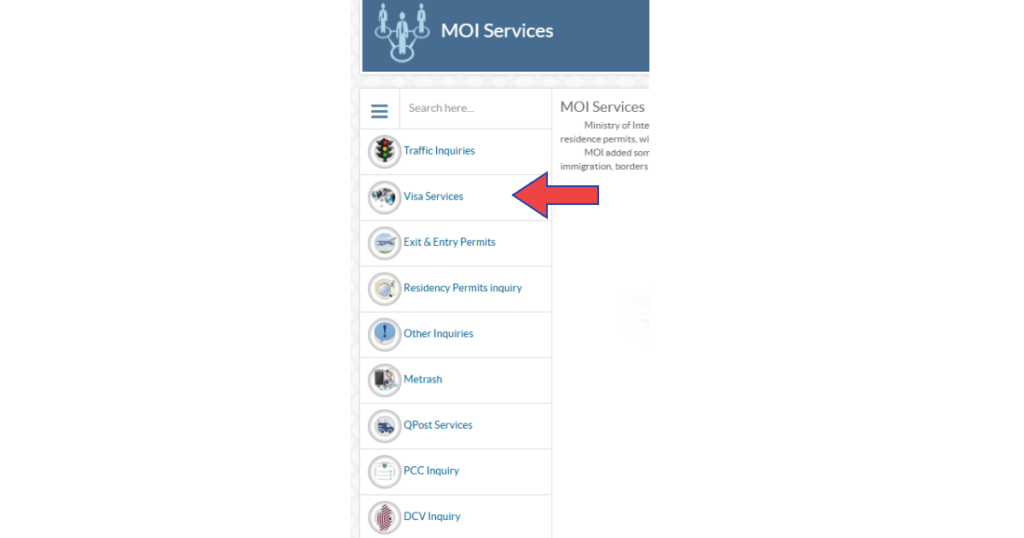 Qatar-Visa-Status-Check-Online-via-MOI-Portal