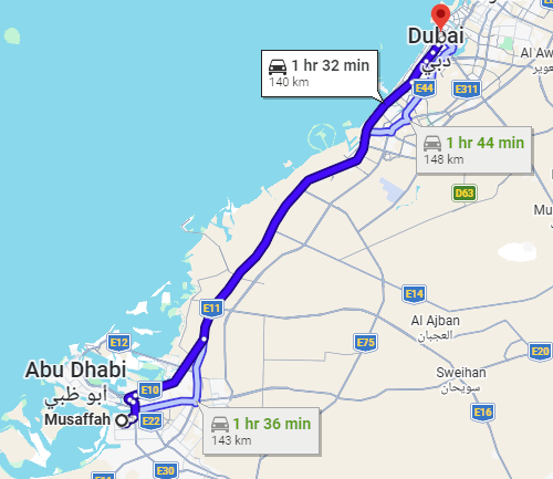 The-E102-Route-from-Mussafah-To-Al-Jafiliya