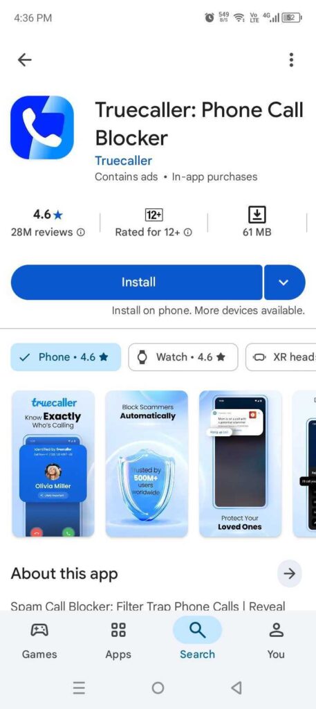 Check Etisalat Number Owner via Truecaller-Caller-ID-Application
