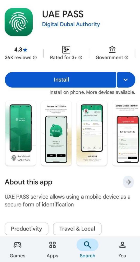 Emirates ID Status Check Online via UAE-Pass-App