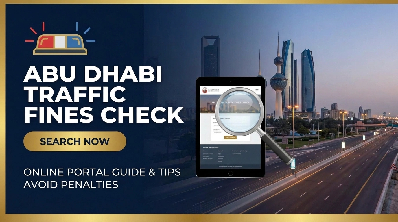 Abu Dhabi Traffic Fine Check: Online, App & By Plate Number