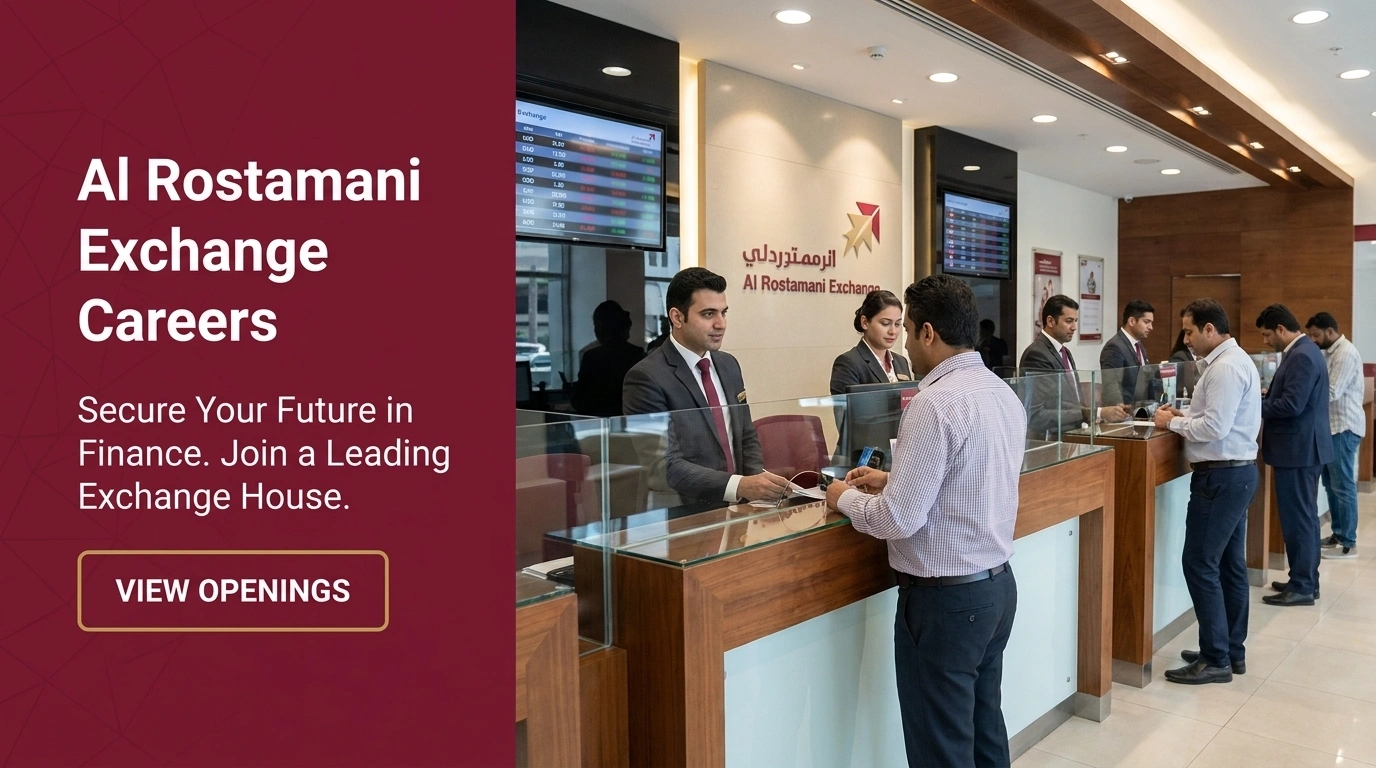 Al Rostamani Exchange Careers | Apply for Teller & Counter Jobs