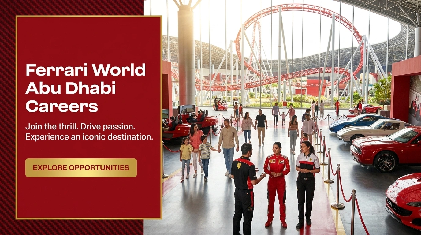Ferrari World Abu Dhabi Careers | Ride Attendant & Supervisor Roles