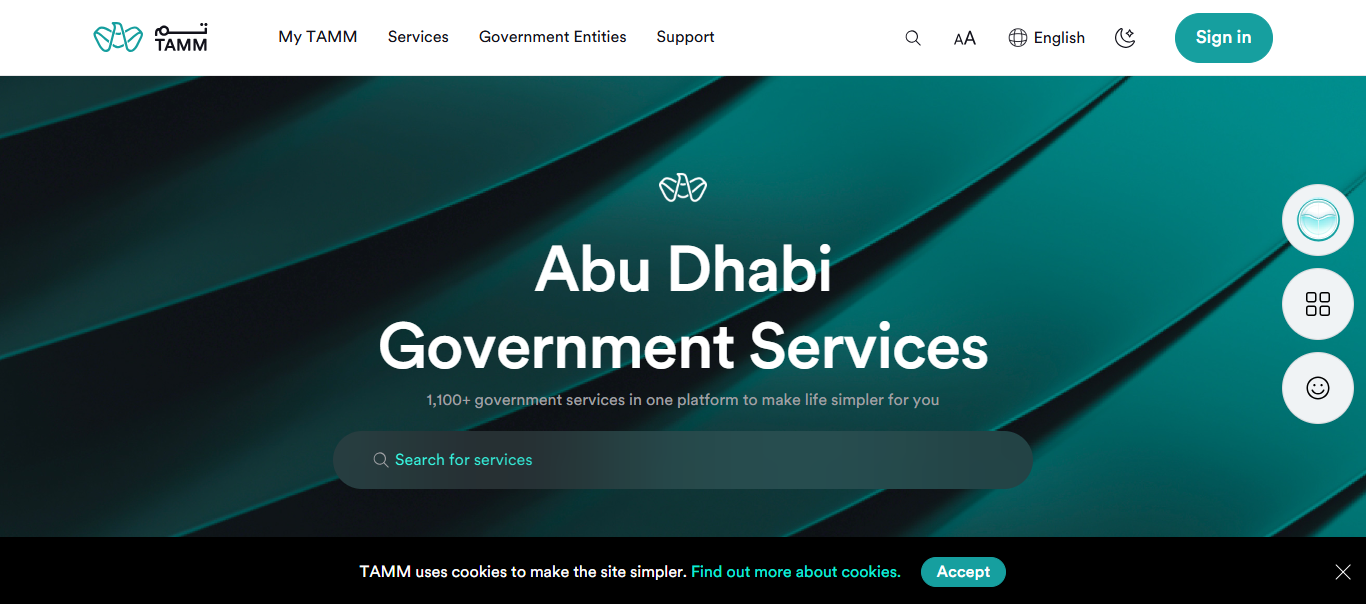 Official-TAMM-Web-Portal