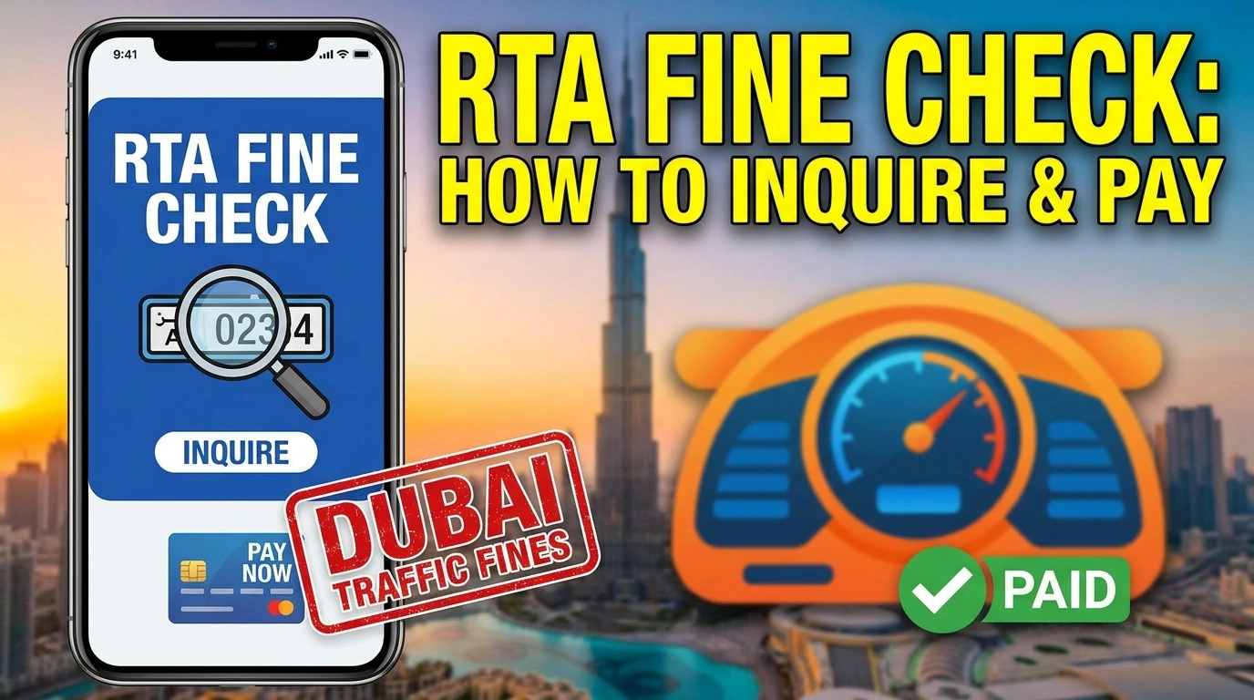 RTA Fine Check 2026: How to Inquire & Pay Dubai Traffic Fines